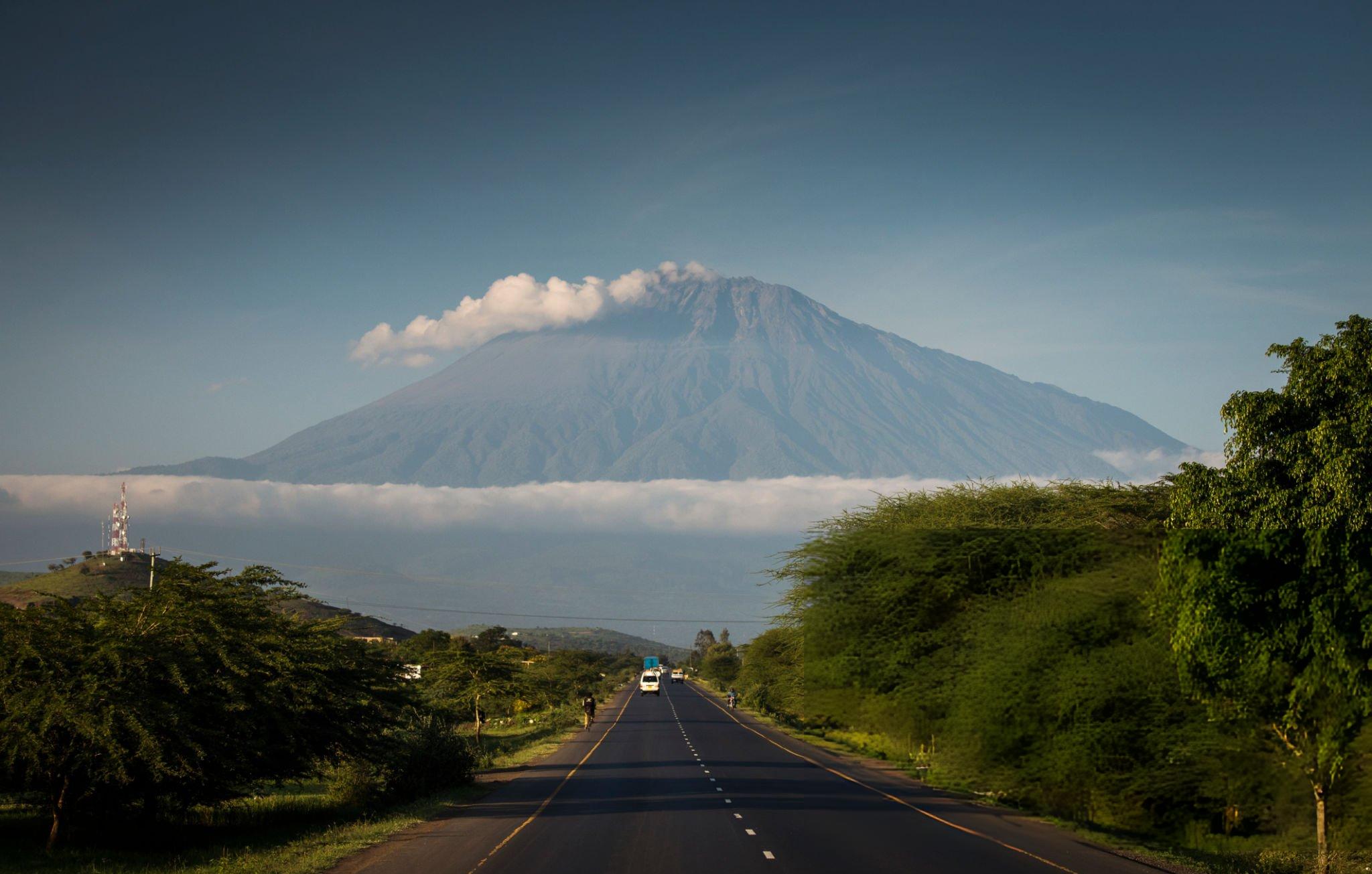 Arusha city and Mt. Meru